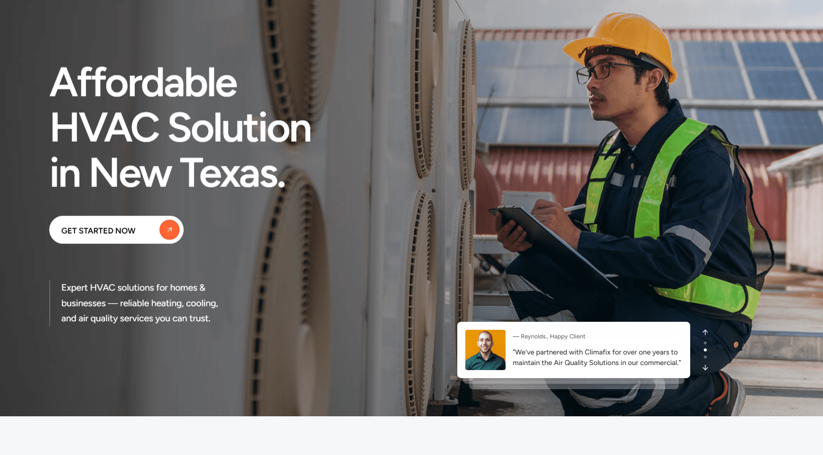 HVAC website example