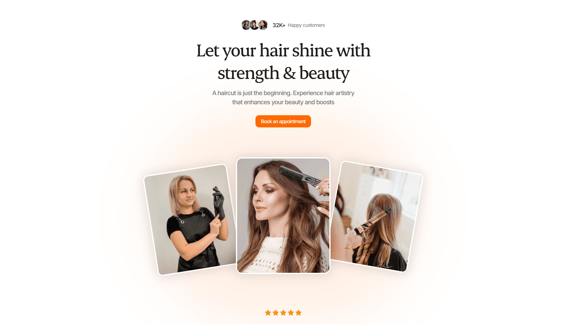 Salons website preview